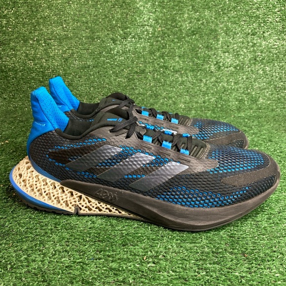 Adidas Men’s 4DFWD 3 Running Shoes Pulse Black Blue Rush Size 12 - Picture 1 of 12